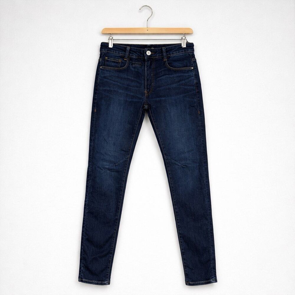G Star Raw Jeans D-Staq Mens Size 30x32 Blue 3D Skinny Button Fly Denim